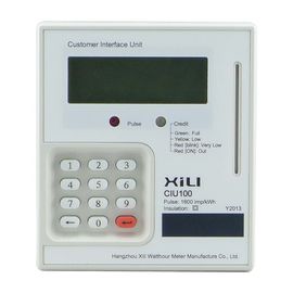 Electronic digital kwh meter / prepaid electric meter with PLC interface