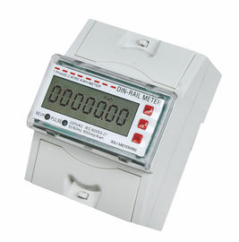 Tamper Proof Single Phase DIN Rail Type Energy Meter / KWH Meters for Residential application
